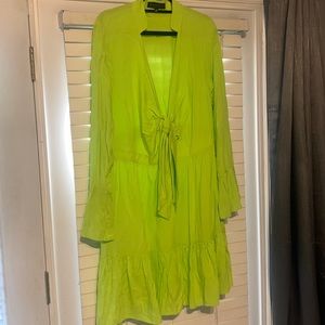 Eloquii Tie Front Mini Dress